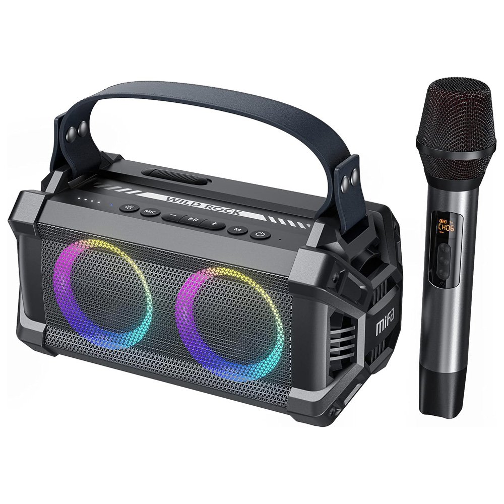 Equipo Musica Parlante Portatil Bluetooth Fm Usb + Microfono